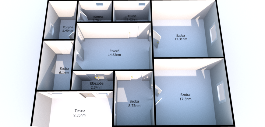 Felújítandó, 3 és fél szobás, családi ház, garázzsal, Úriban eladó!