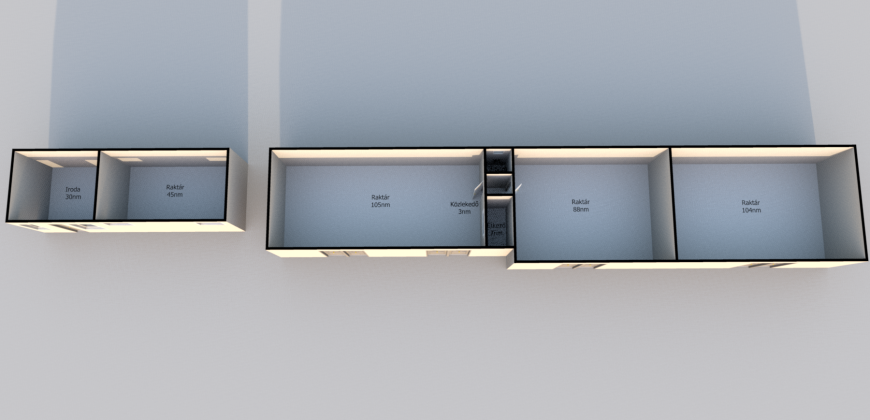 Gksz-6 övezeti telek, raktárépületekkel, építési engedéllyel, Monoron!