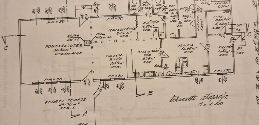 31-es főút mellett, vendéglátó egység, parkolóval, Mendén eladó!